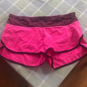 Hot Pink Lululemon running shorts